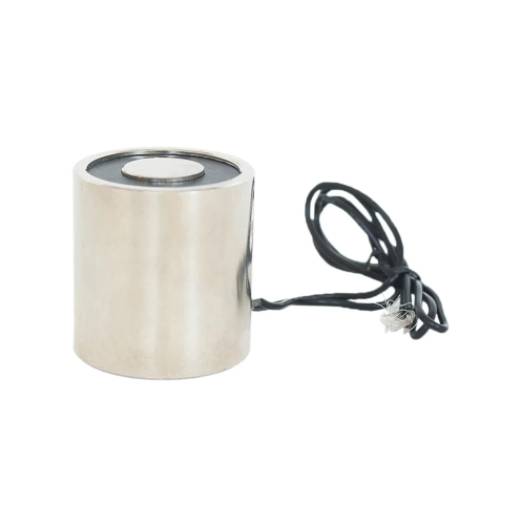 Foto - Electromagnet de atragere cu magnet permanent - 12V, 10kg/100N - 25 x 29 mm
