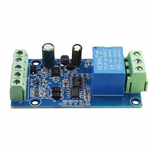 Foto - Modul releu 7-24V cu interfață de comunicare RS485/TTL - 1 canal