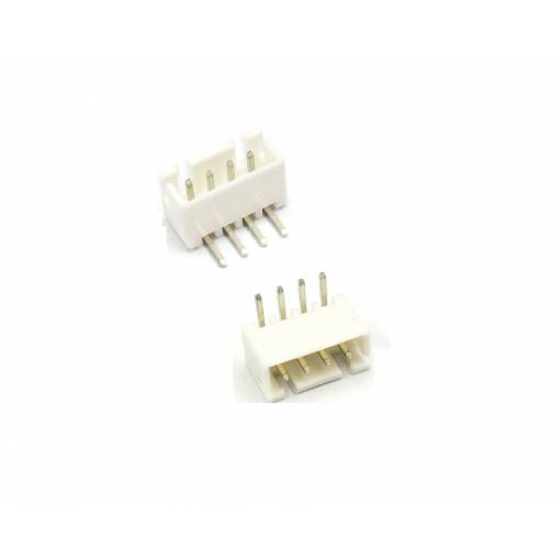 Foto - Conector JST XH 2,54 mm 4-Pin pentru PCB - Unghi drept