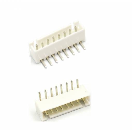 Foto - Conector JST XH 2,54 mm 8-Pin pentru PCB - Unghi drept