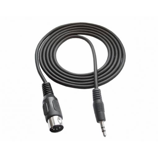 Foto - Cablul la un capat cu jack 3,5 mm și Din-jack la celălalt - 1,2 metri