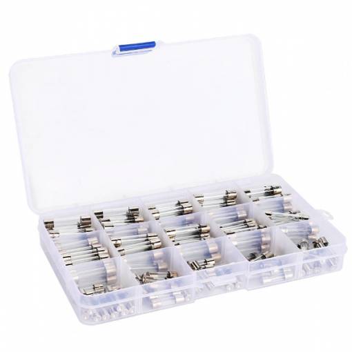 Foto - Siguranțe tubulare rapide (F) 5 x 20mm 0,1A - 30A - Set, 150 bucăți