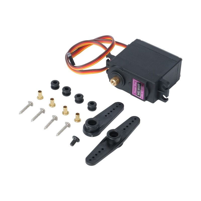 Servo MG996R continuu (360°) cu roți metalice 13kg | Drot